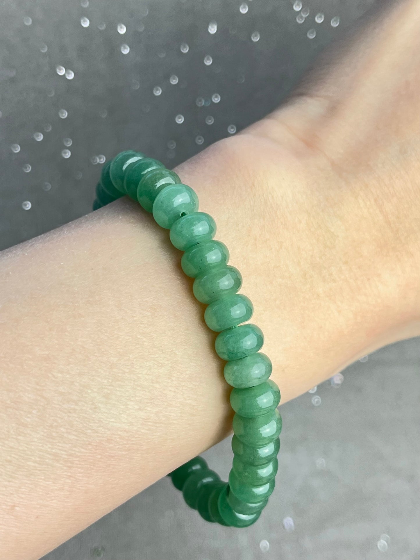 Grønn Aventurin armbånd 8mm+