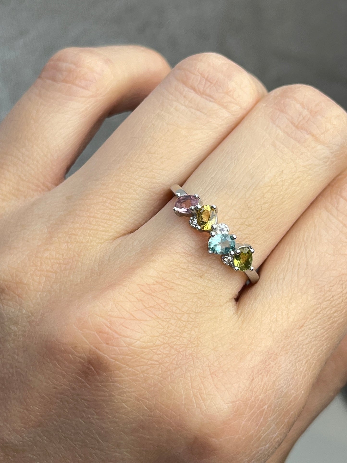 Ring med Turmalin i 925 sterling sølv