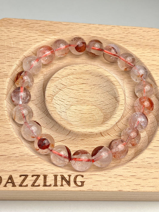 Flammekvarts armbånd 9mm+