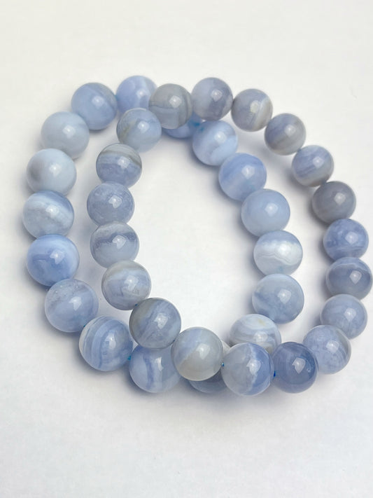 Blonde Agat armbånd 10-11mm+