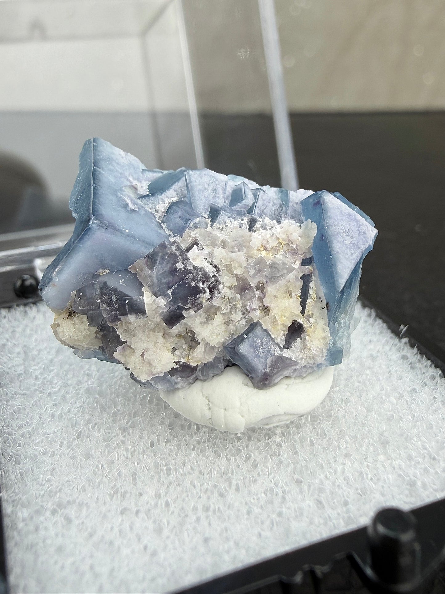 Blue Fluorite with box