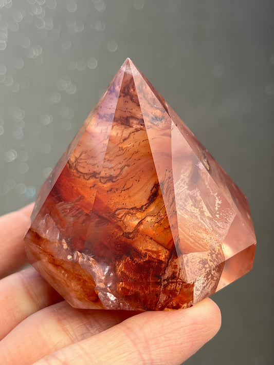 Flammekvarts diamant form