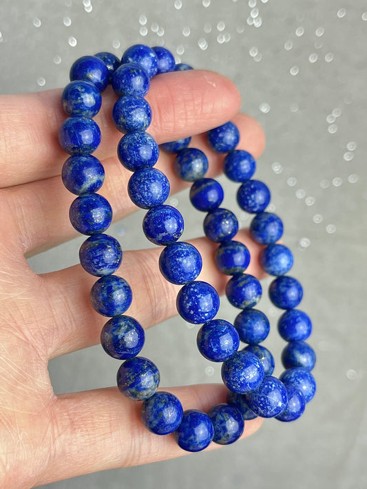 Lapis lazuli armbånd 8mm+