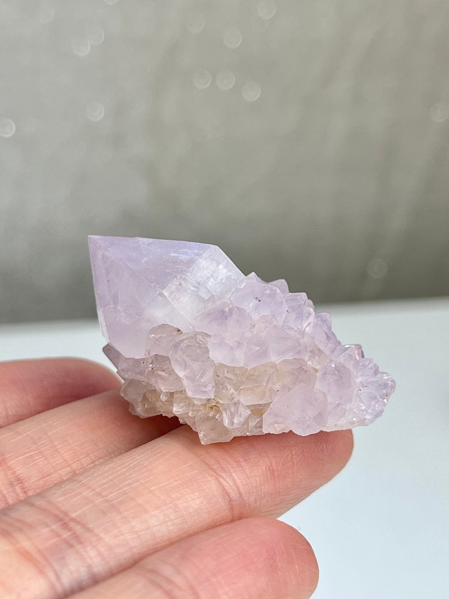 Ametyst kaktuskvarts (spirit quartz)