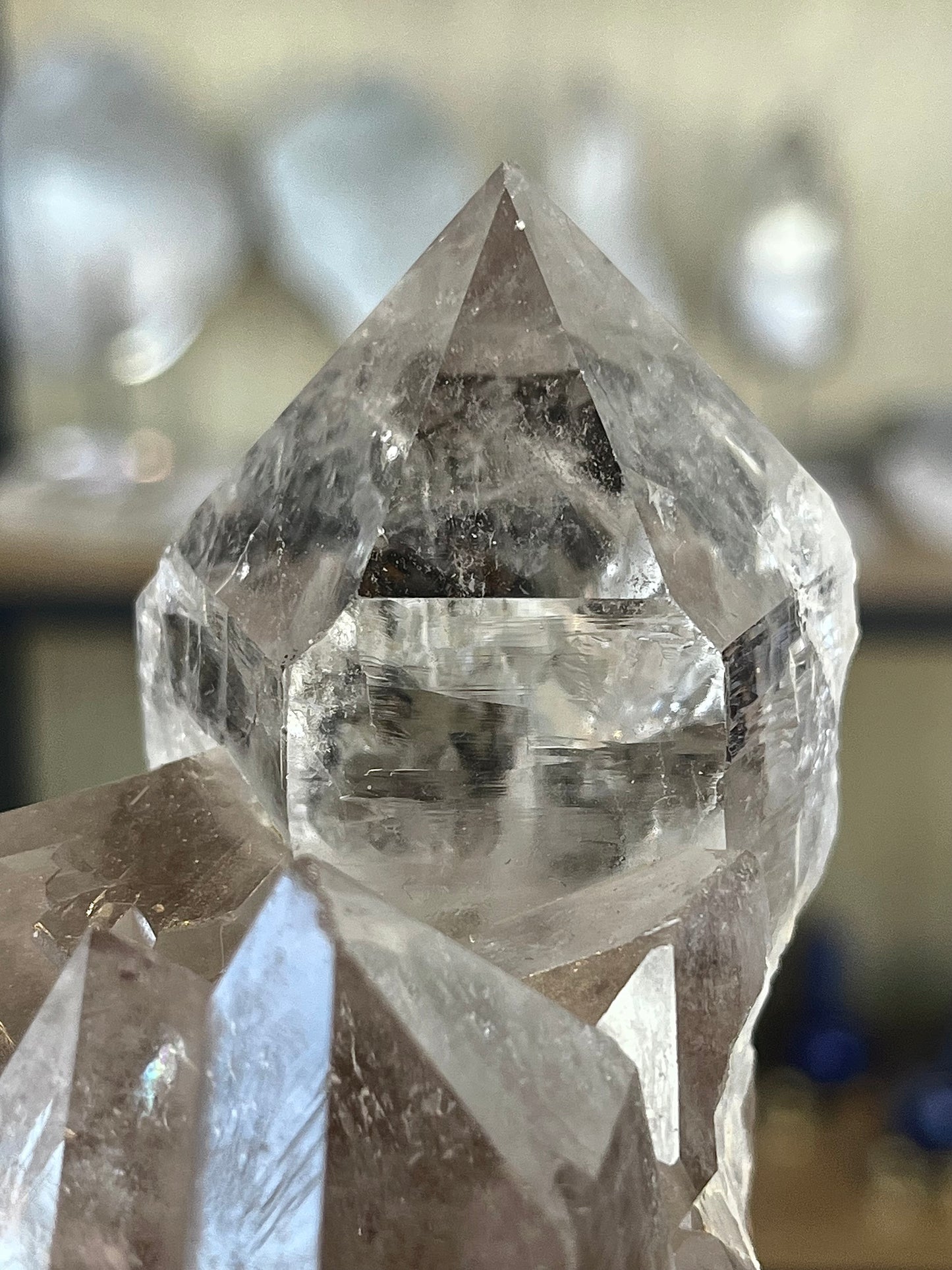 Smoky quartz cluster from Brazil