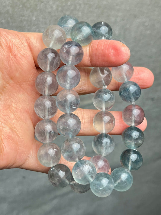 Fluoritt armbånd 12-13mm+