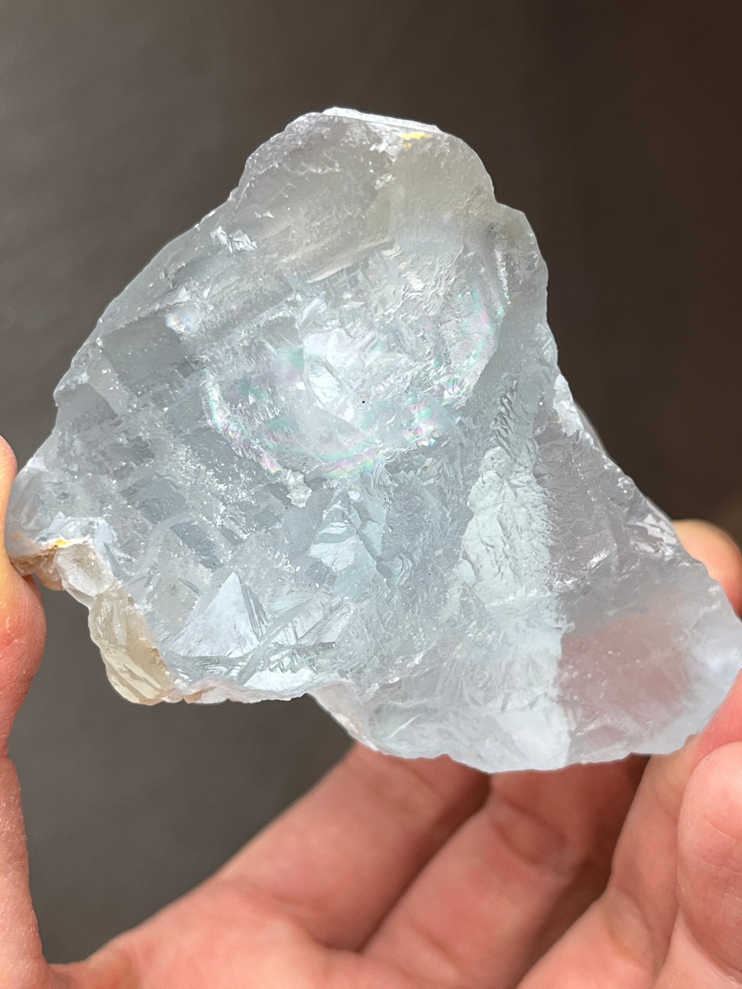 Lys blå Fluoritt, Rå, God kvalitet