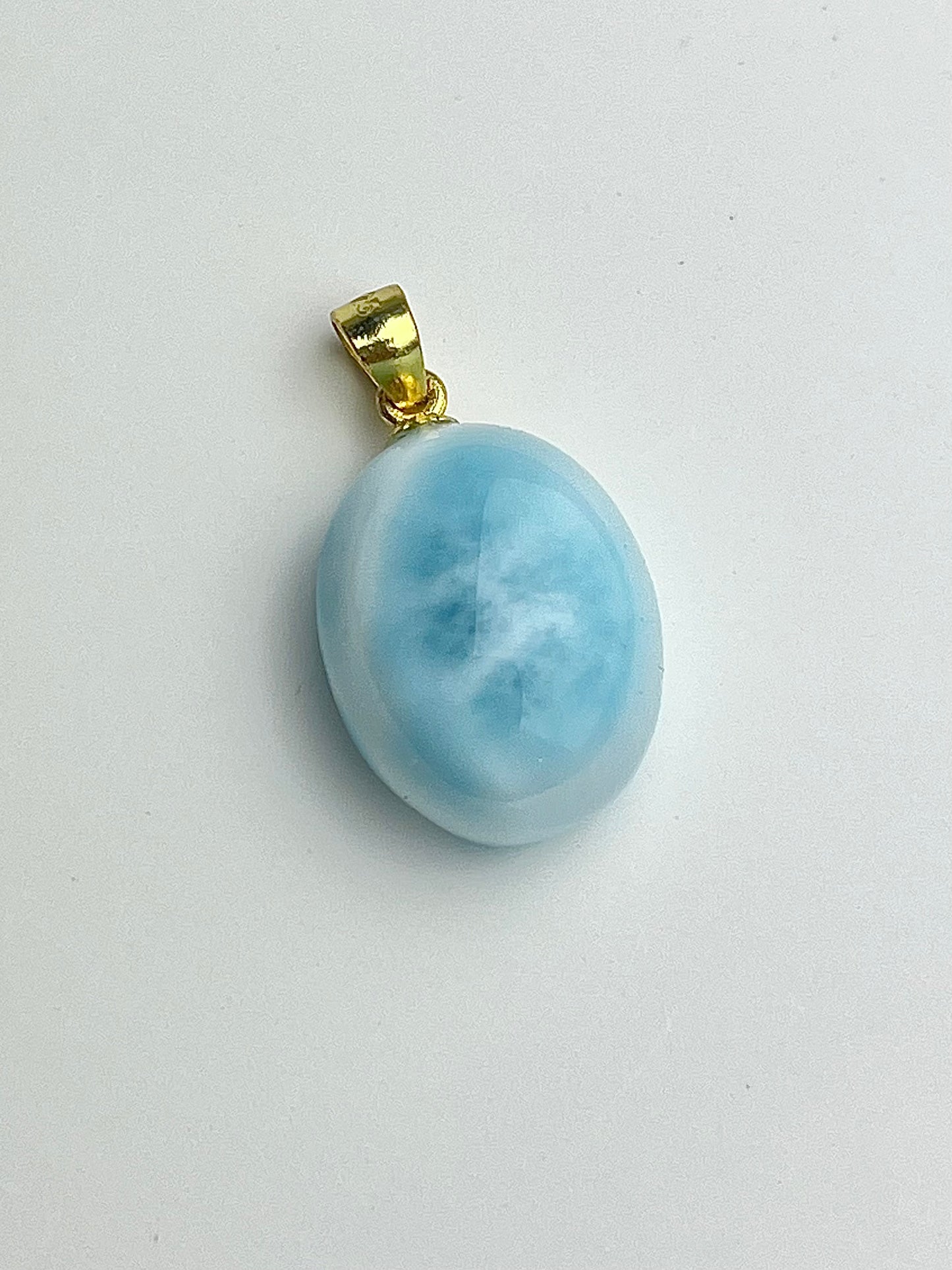 Larimar anheng i 925 sterling sølv