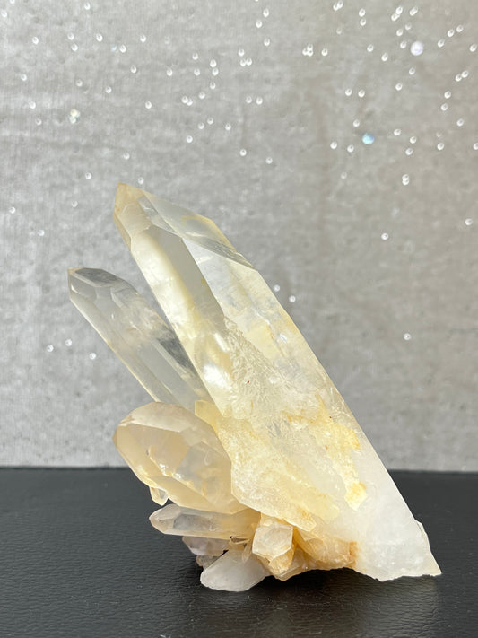 Kvarts gruppe med jernoksid