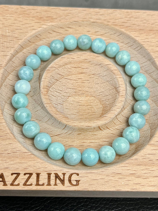 Larimar armbånd 7mm+
