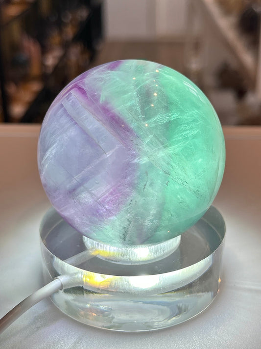 Rainbow Fluorite Sphere
