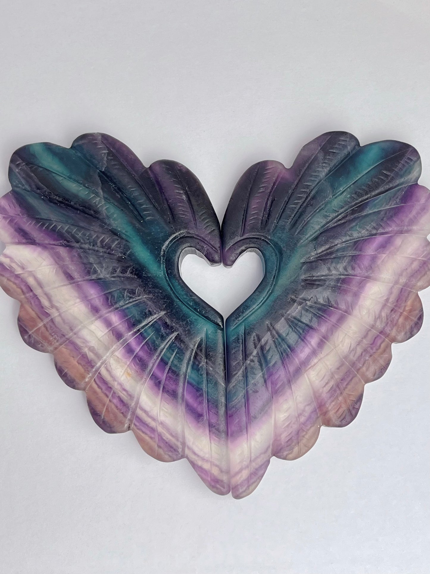 Regnbue Fluoritt Vinger (med stand)