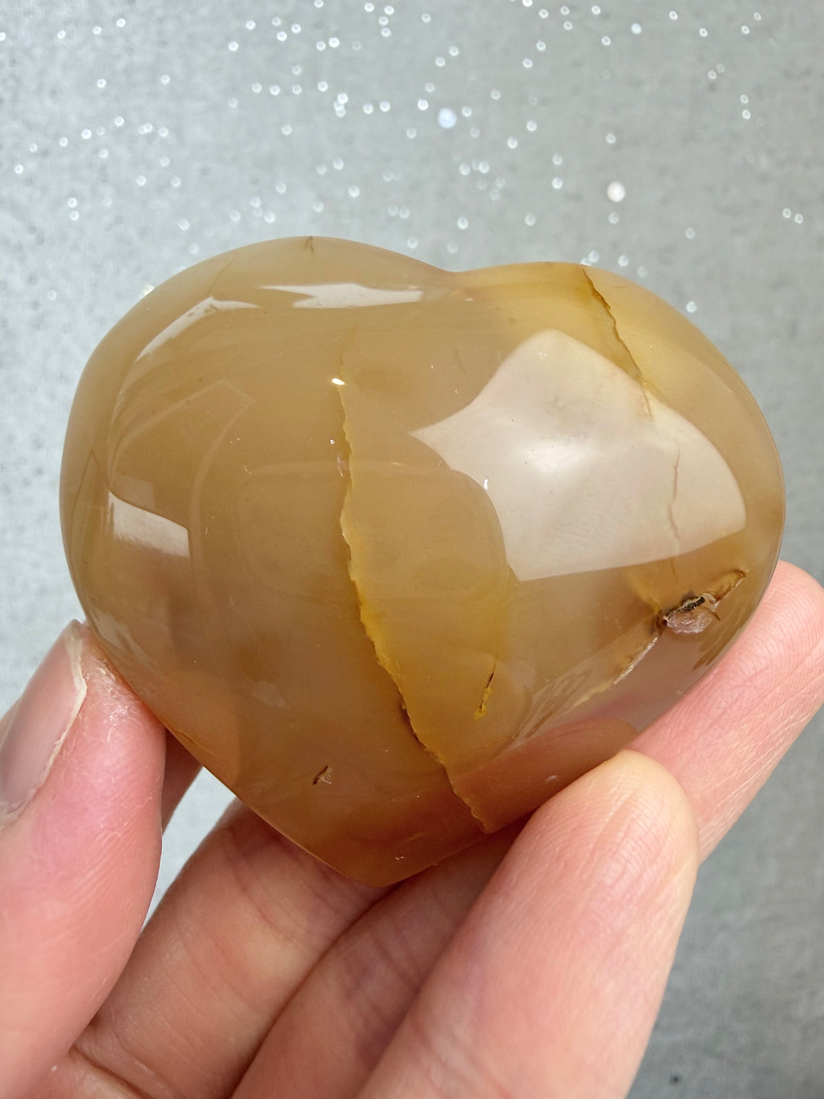 Druzy Agat Hjerte