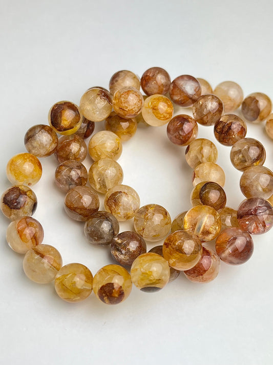 Golden healer kvarts armbånd 11-12mm+