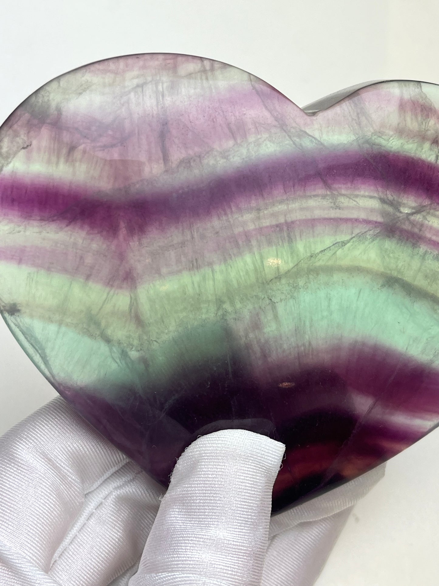 Regnbue Fluoritt Hjerte