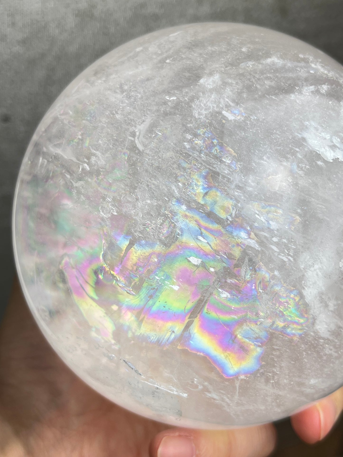 Klar kvarts Bergkrystall Kule XL 10.5cm, 1.7kg