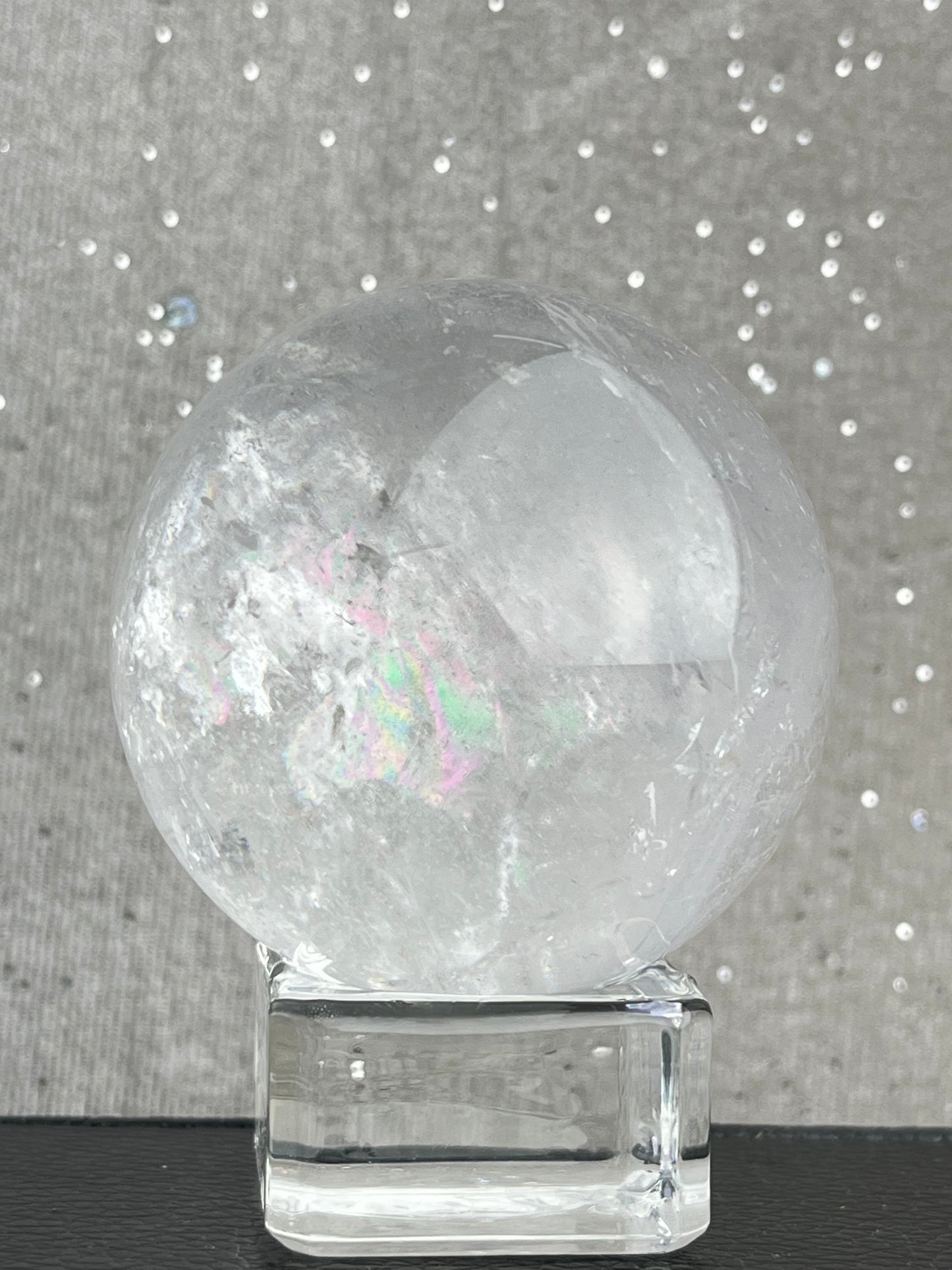 Klar kvarts Bergkrystall Kule