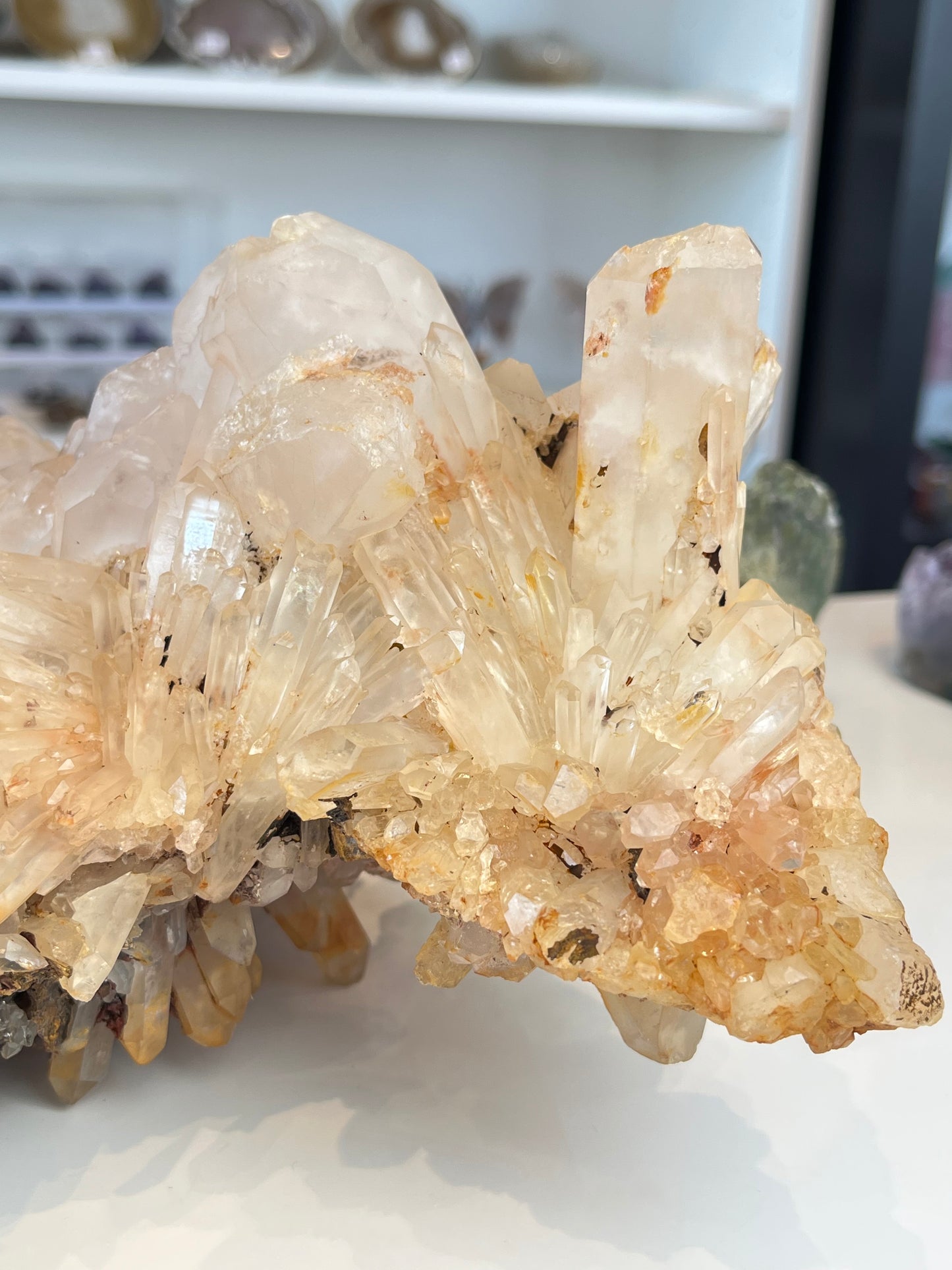 Kvarts gruppe med jernoksid XL, 3.2kg