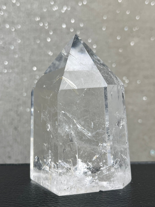 Bergkrystall klar kvarts tårn