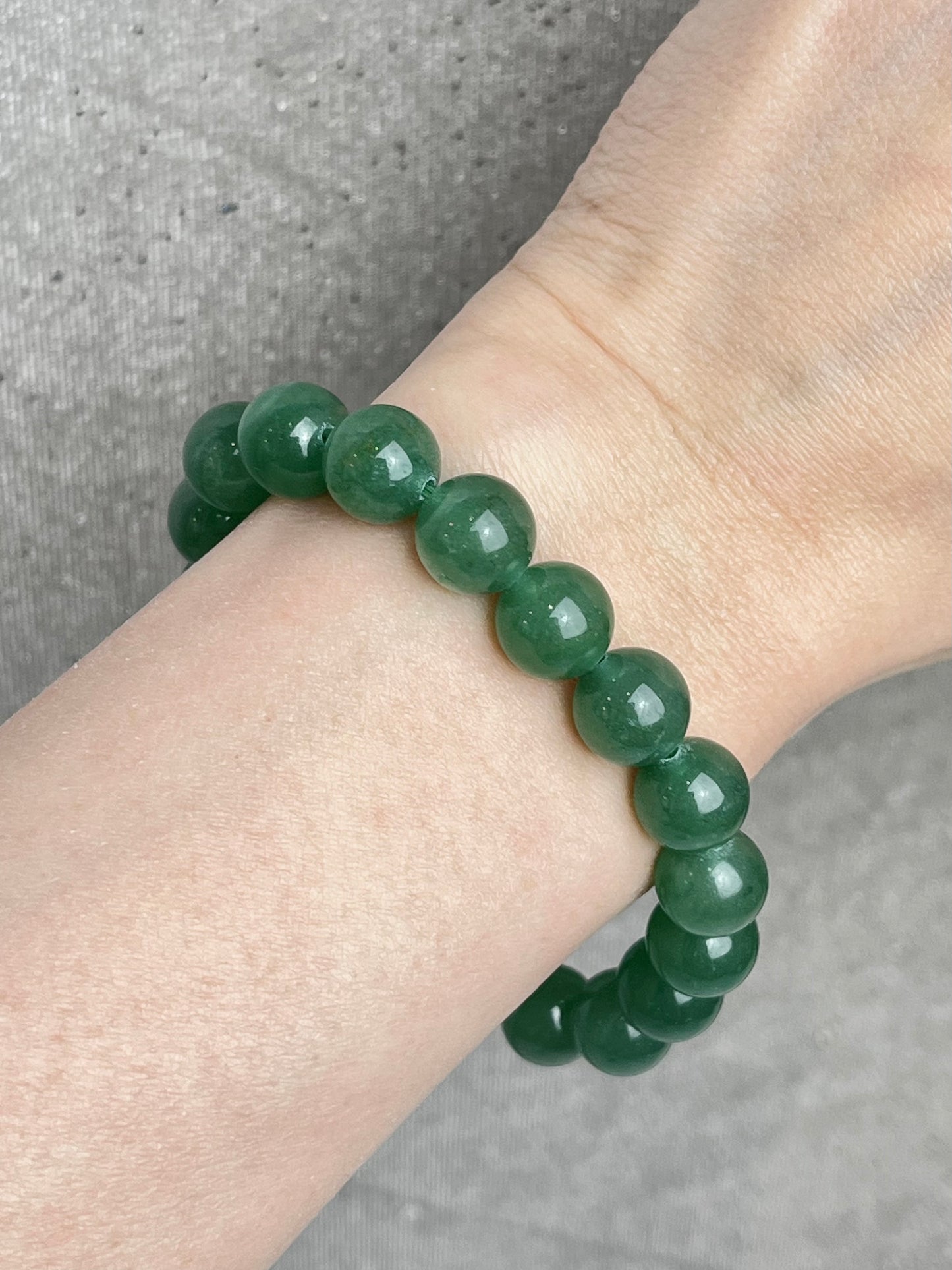 Grønn Aventurin armbånd 10mm+