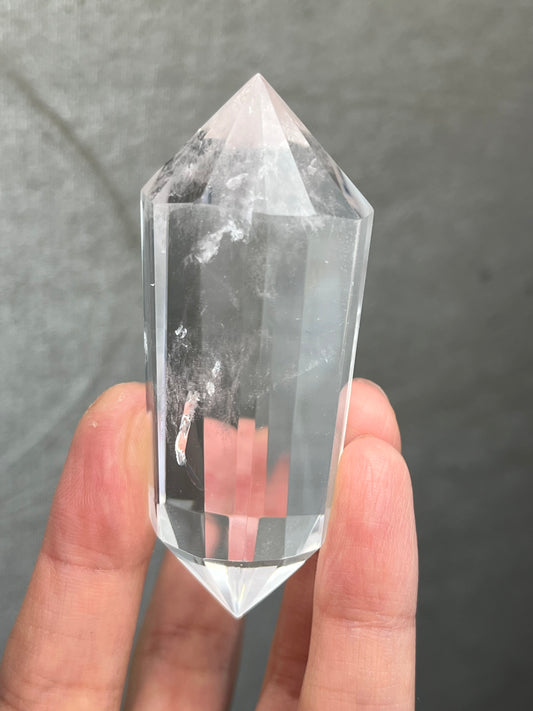 Bergkrystall Klar Kvarts Vogel-slipt stav