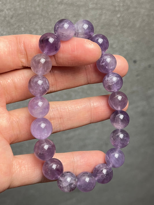 Ametyst armbånd 10mm+