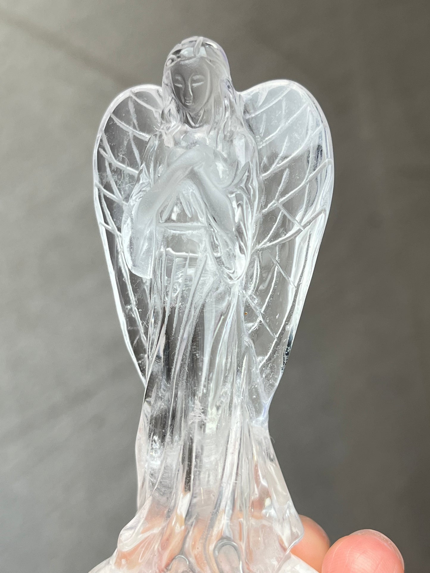 Bergkrystall klar kvarts Engel, God kvalitet