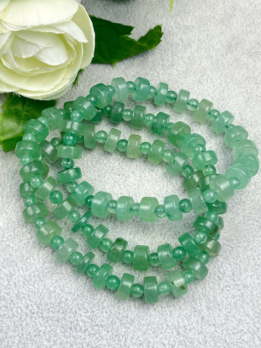 Grønn Aventurin armbånd 8mm+