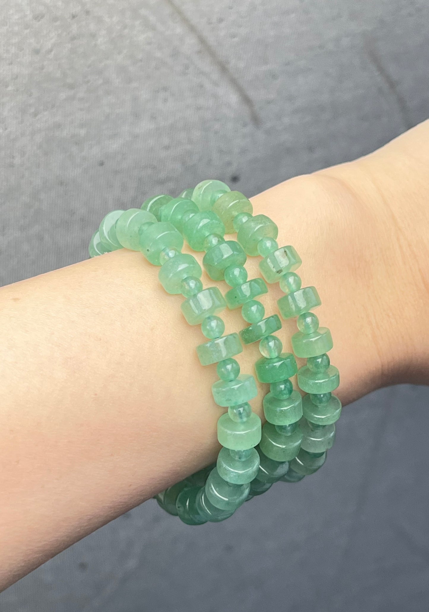 Grønn Aventurin armbånd 8mm+