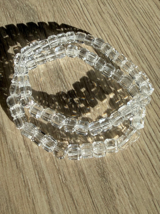Bergkrystall klarkvarts armbånd 5mm+
