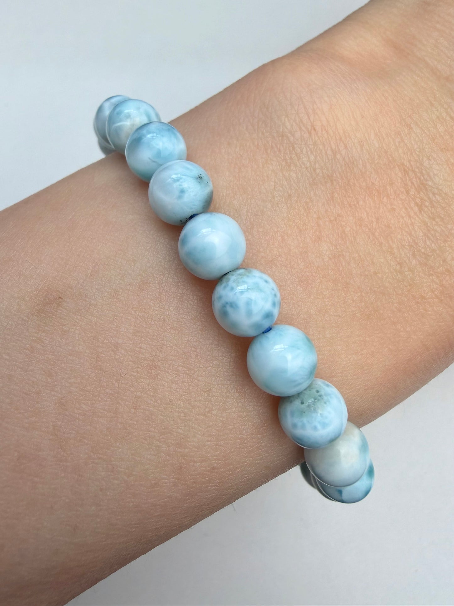Larimar armbånd 7mm+