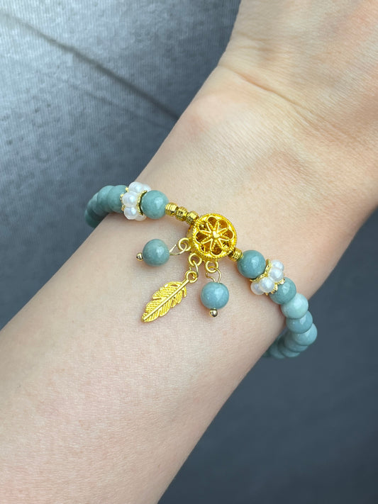 Jade- Håndlaget armbånd