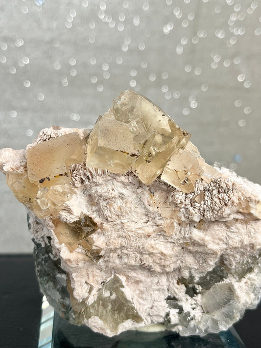 Fluoritt og hvit barytt