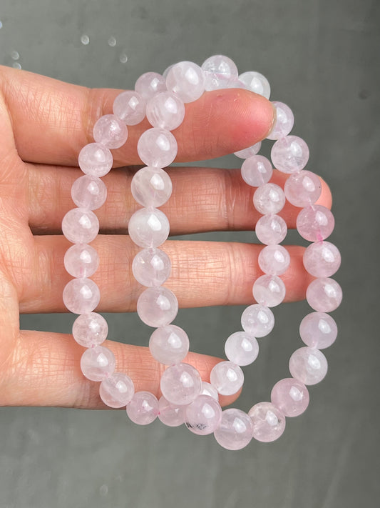Rosenkvarts armbånd 7-8mm+