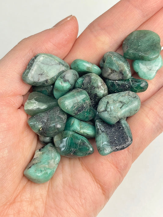Smaragd tromlet 15-20mm