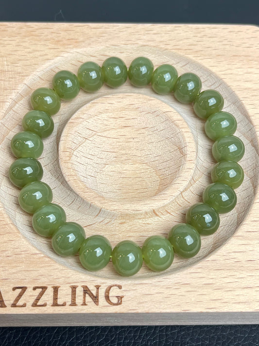 Jade, Nefritt armbånd 9mm+