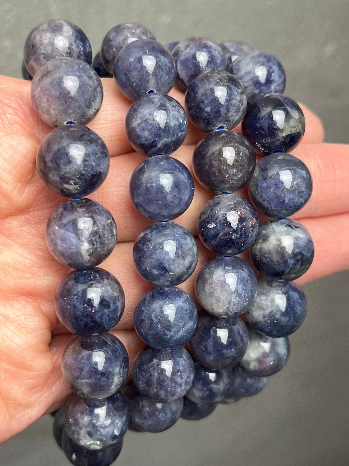 Iolitt armbånd 11-12mm+