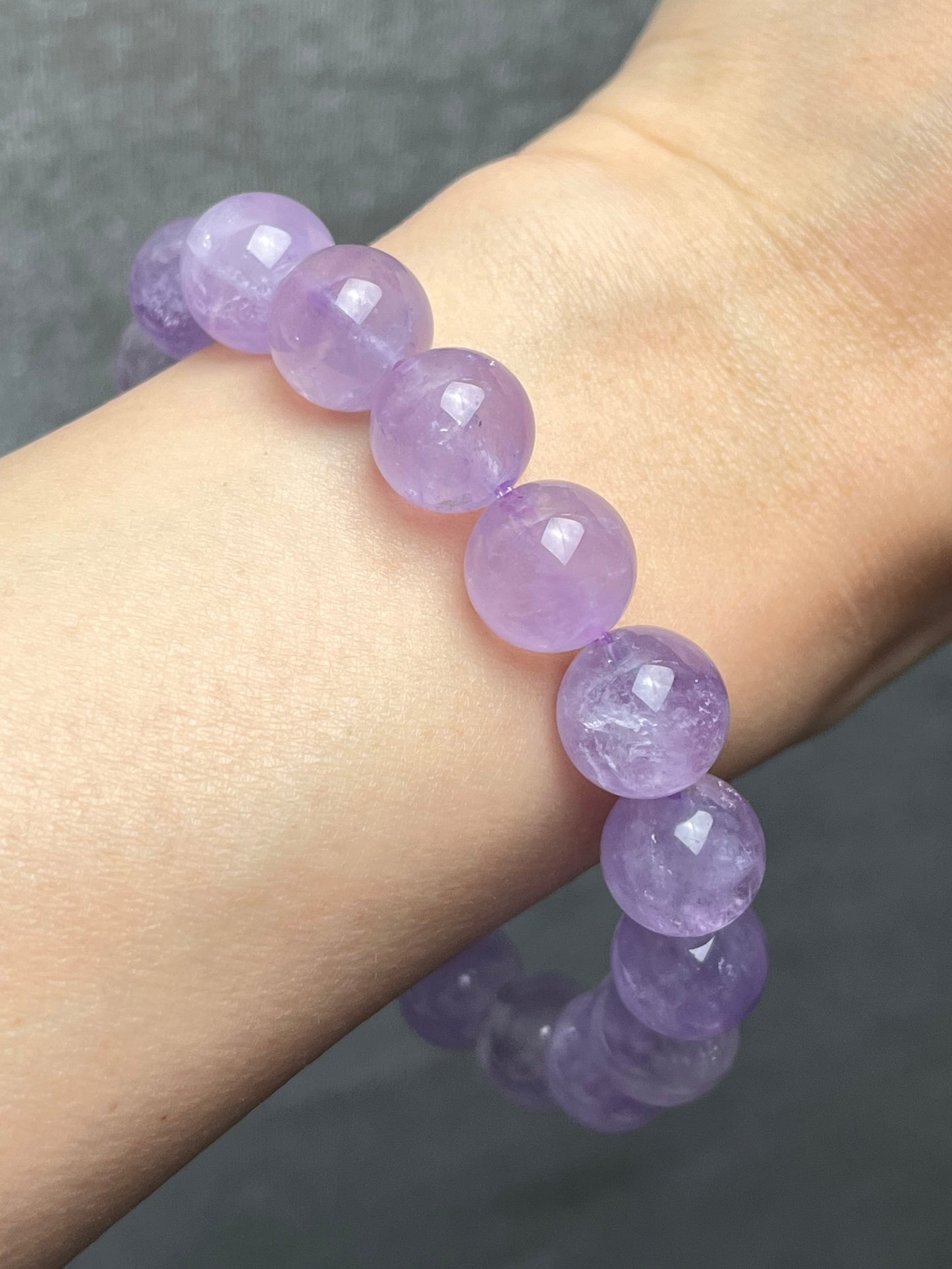 Ametyst armbånd 11mm+