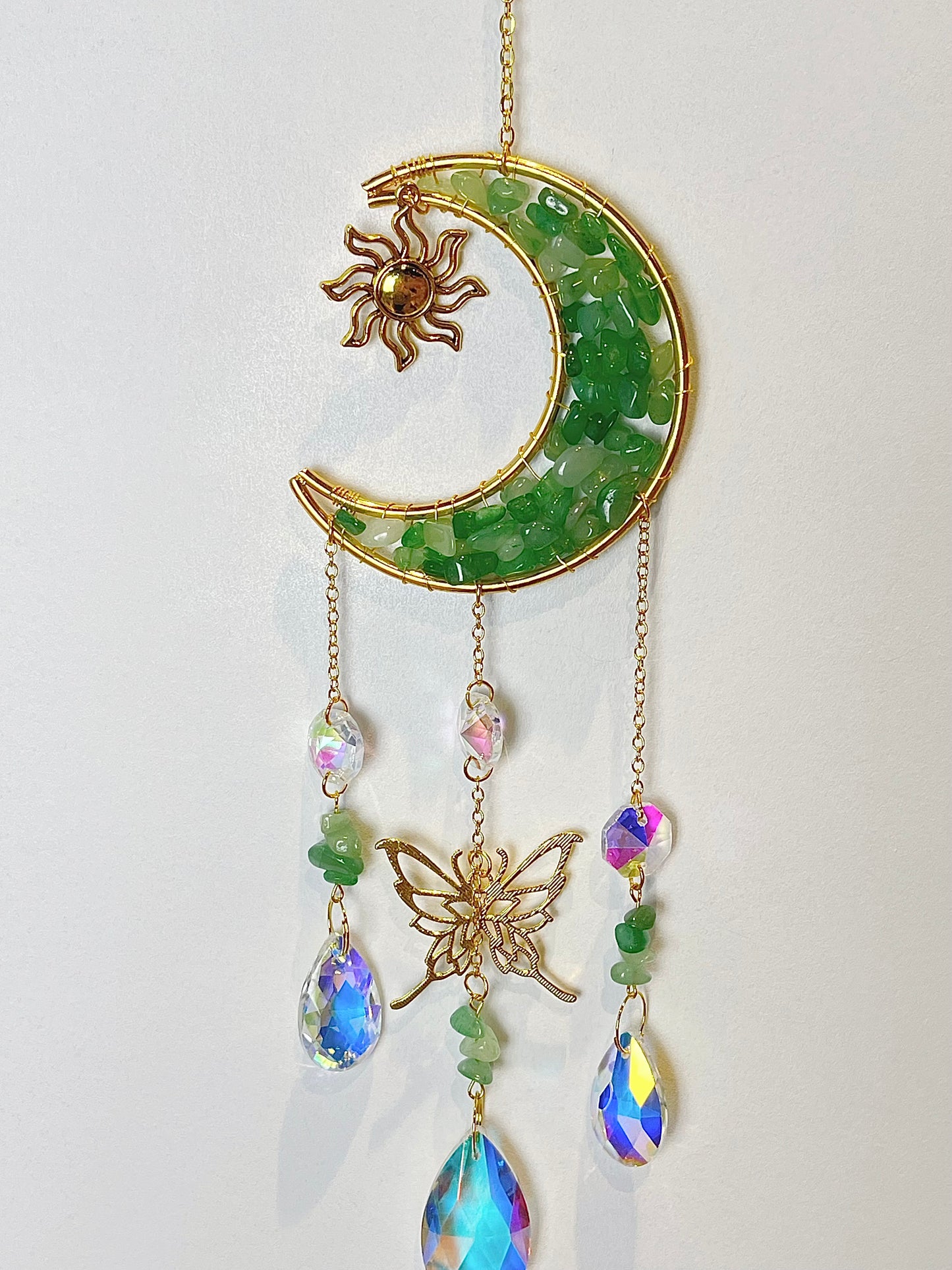 Crystal Sun Catchers, Green Aventurine
