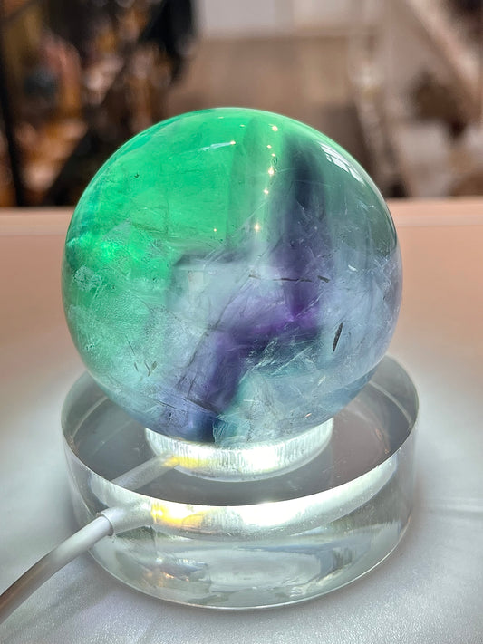 Rainbow Fluorite Sphere