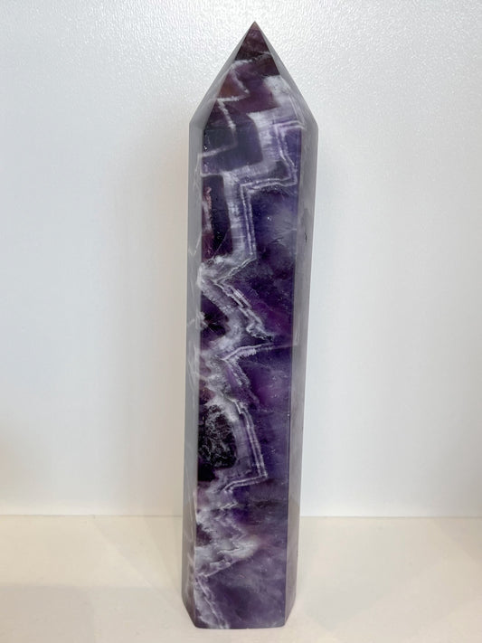 Chevron Ametyst tårn 19.5cm