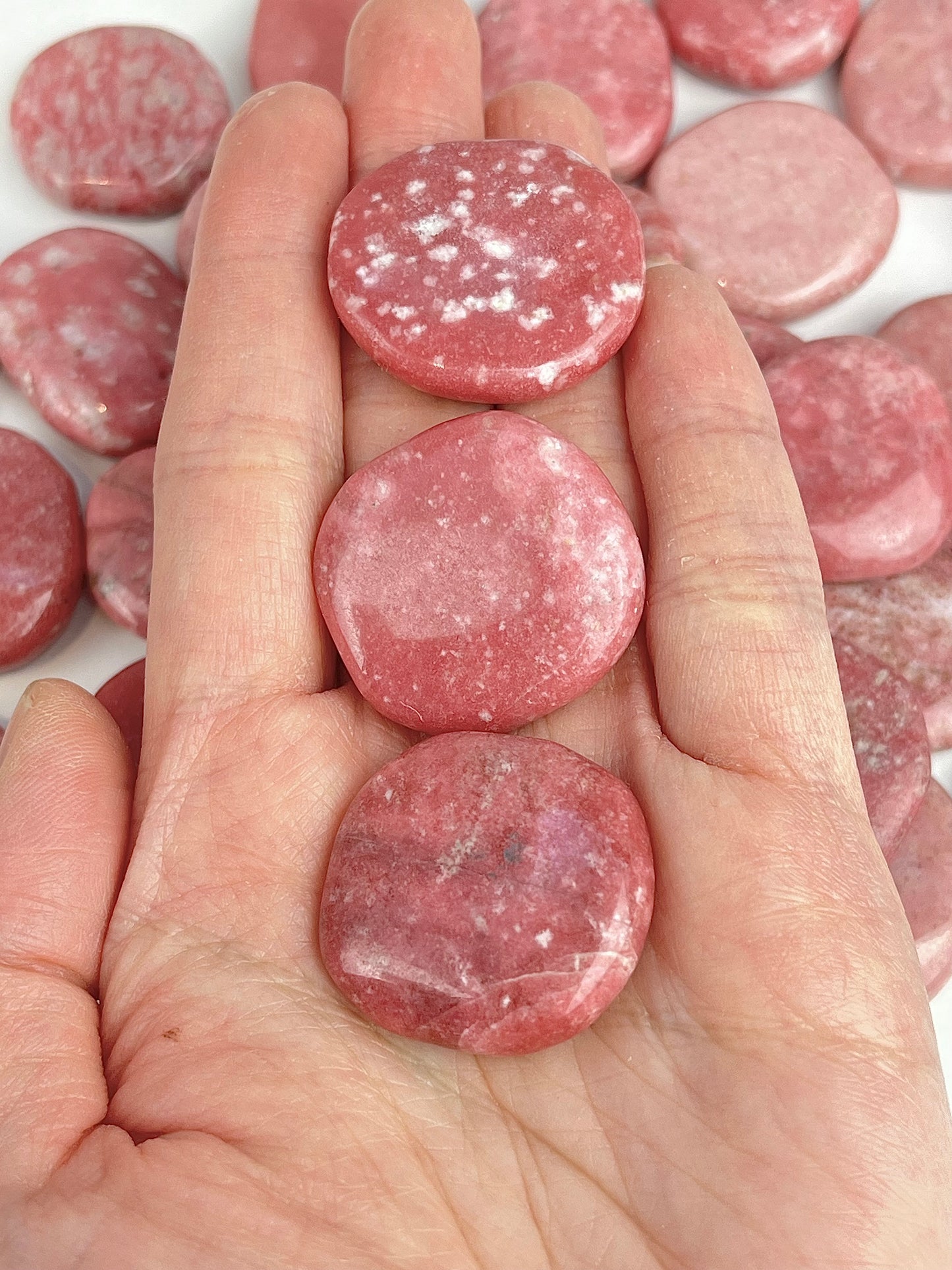 Thulitt lommestein 25-30mm