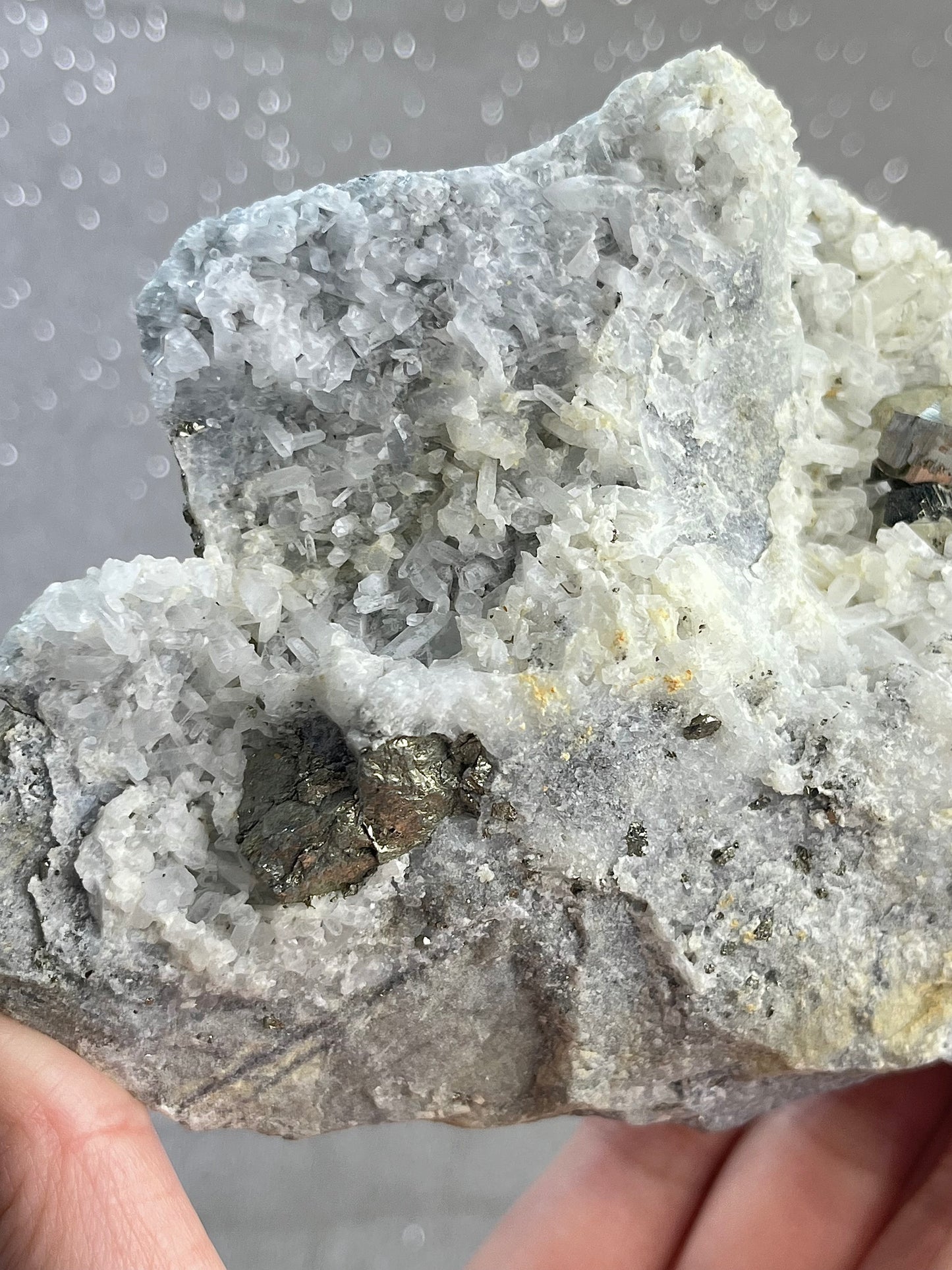 Pyrite with quartz