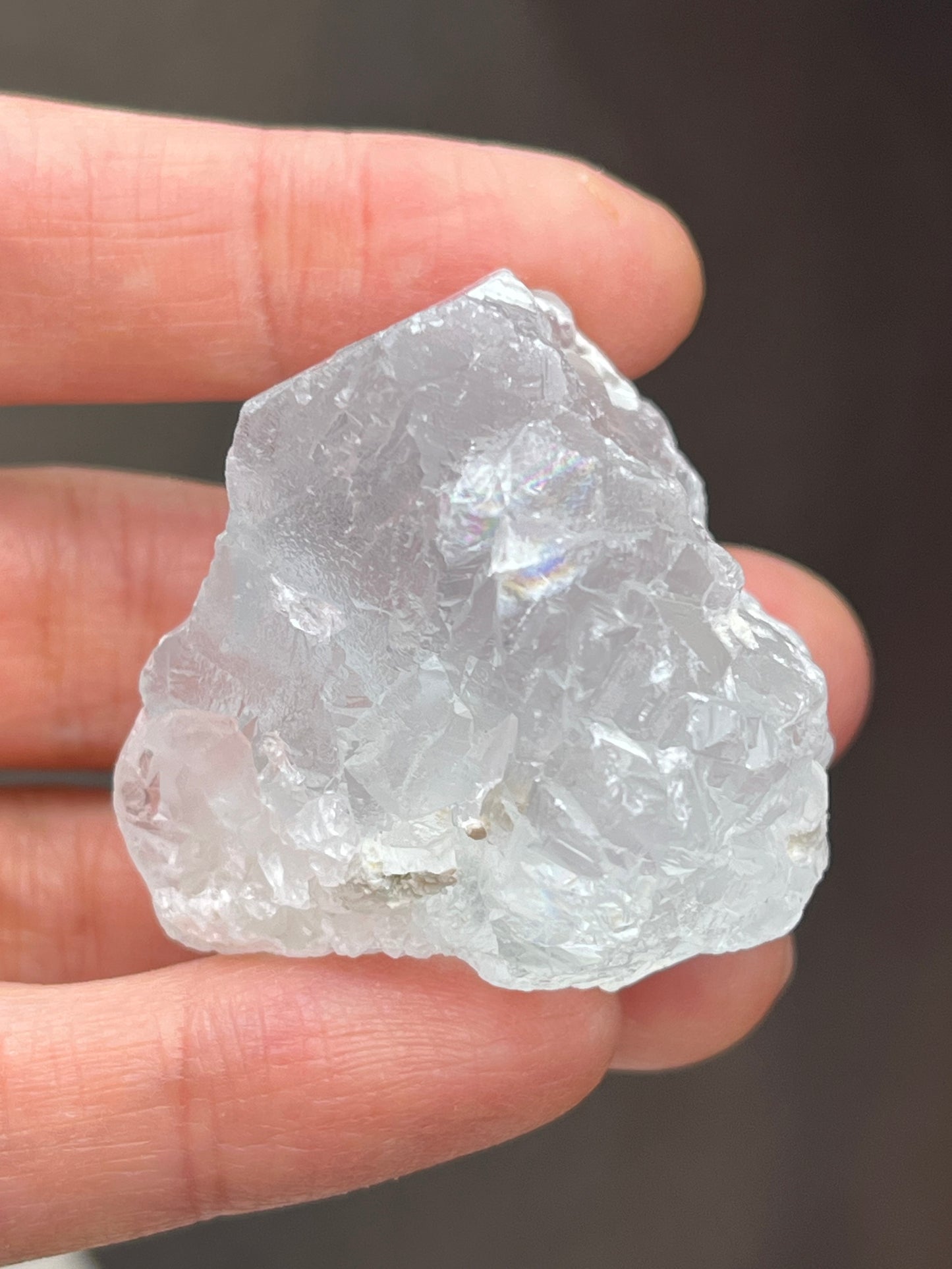 Lys blå Fluoritt, Rå, God kvalitet