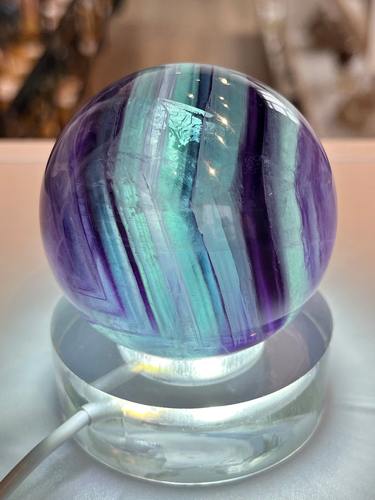 Rainbow Fluorite sphere