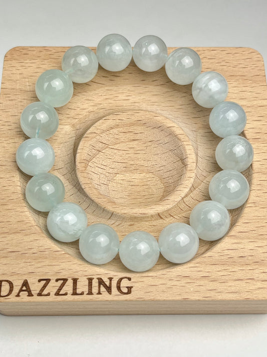 Akvamarin armbånd 12mm+