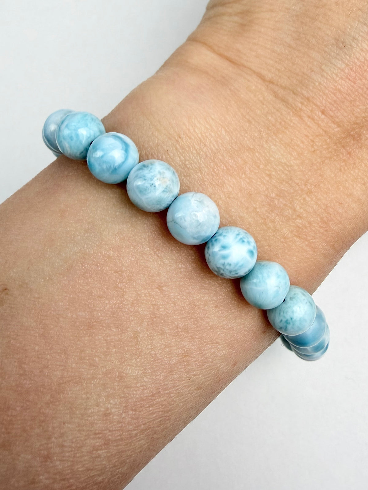 Larimar armbånd 7mm+