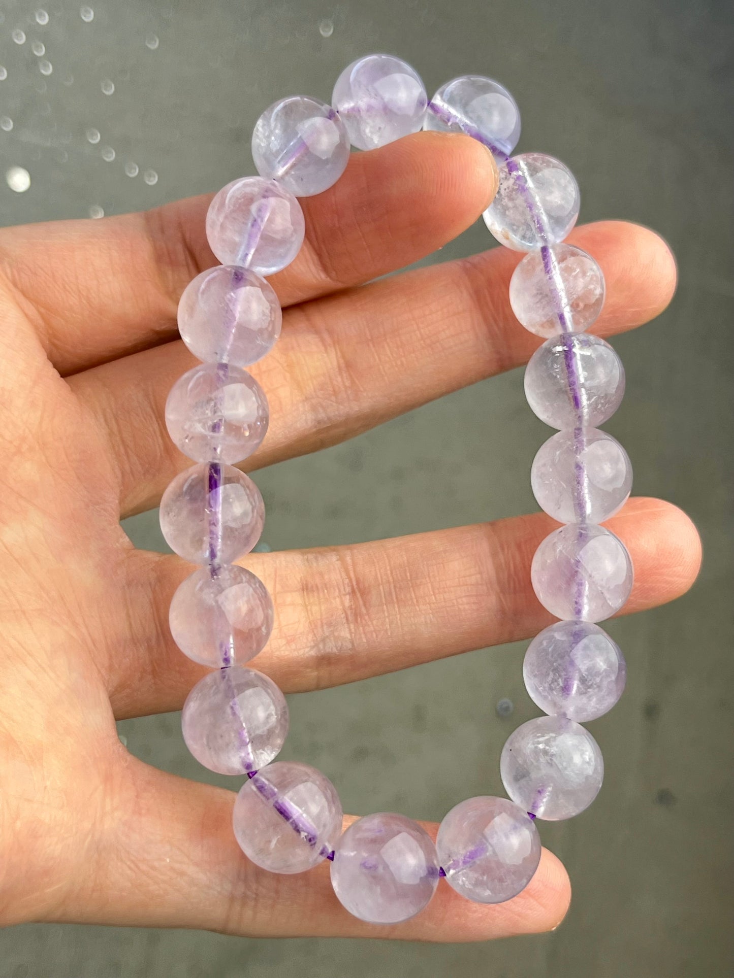 Lys Ametyst armbånd 11mm+