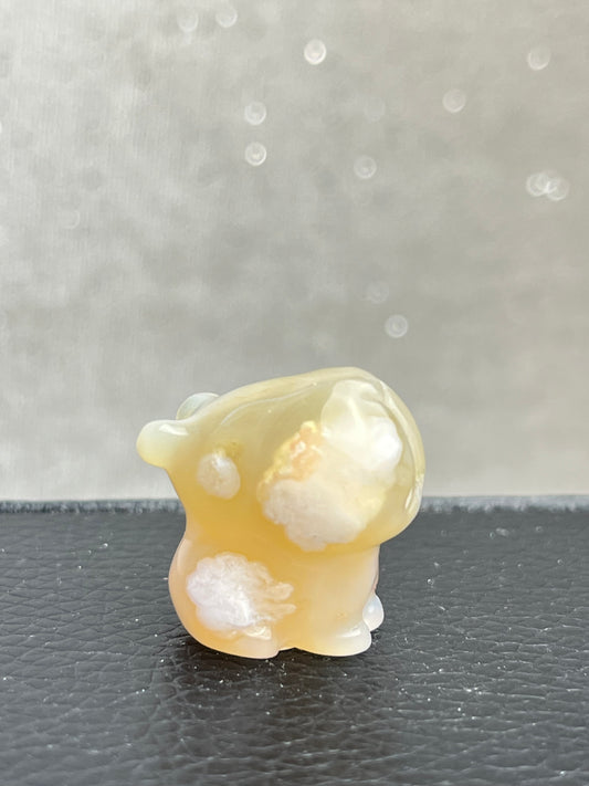 Blomster Agat Flodhest