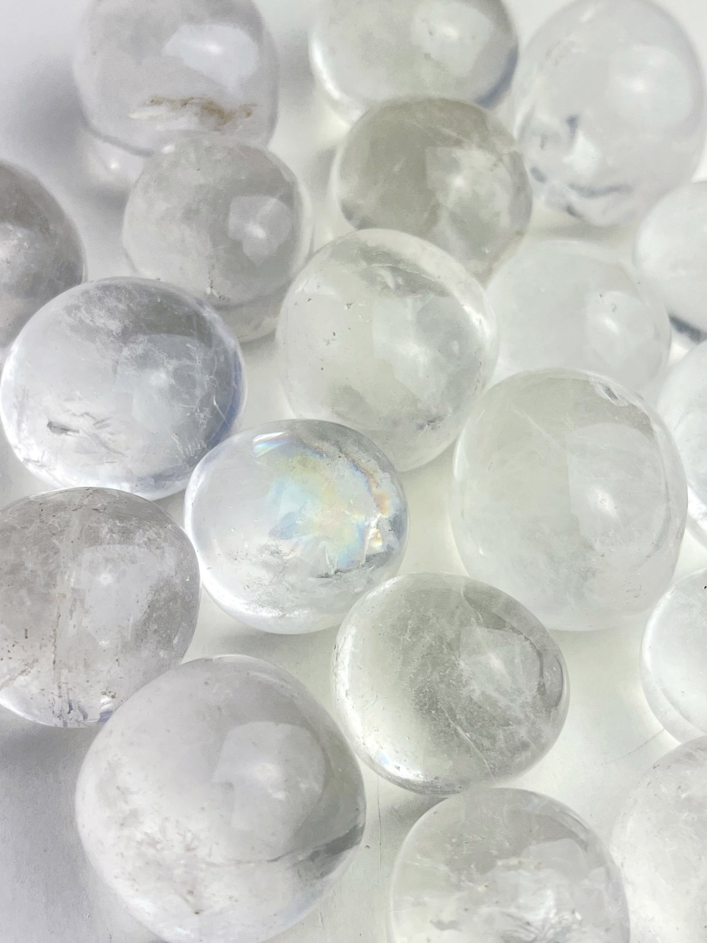 Bergkrystall klar kvarts tromlet 20-30mm